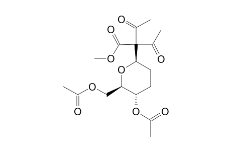 METHYL-2-(4',6'-DI-O-ACETYL-2',3'-DIDEOXY-BETA-D-ERYTHRO-HEXO-PYRANOSYL)-2,2-DI-ACETYL-ACETATE