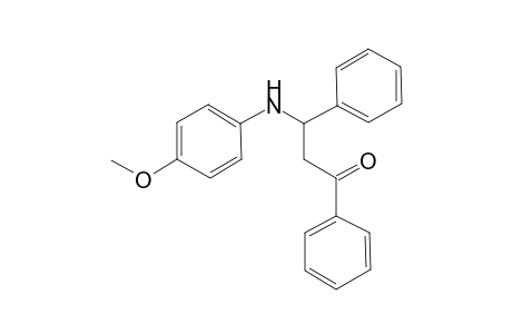 3-(4-Methoxyanilino)-1,3-diphenyl-1-propanone
