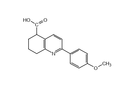 2-(p-methoxyphenyl)-5,6,7,8-tetrahydro-5-quinolinecarboxylic acid