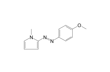 2-[(p-methoxyphenyl)azo]-1-methylpyrrole