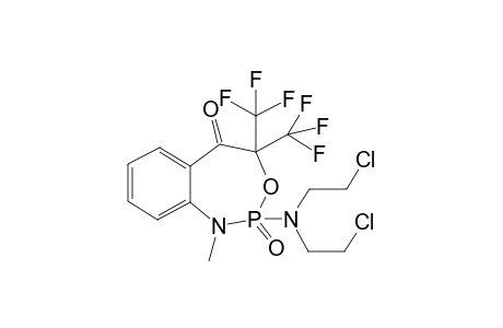 2-[Bis(2-chlorethyl)amino]-1,2-dihydro-1-methyl-4,4-bis(trifluormethyl)-3,1,2-benzoxazaphosphepin-5(4H)-one-2-oxide
