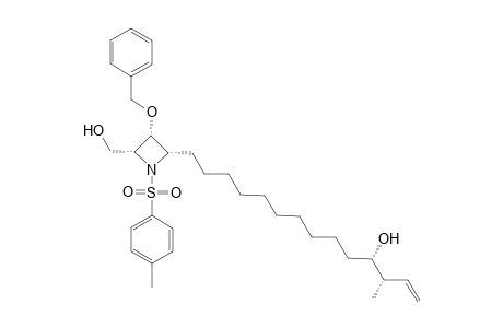 (3S,4S)-14-[(2S,3R,4R)-3-Benzyloxy-4-hydroxymethyl-1-(toluene-4-sulfonyl)-azetidin-2-yl]-3-methyl-tetradec-1-en-4-ol