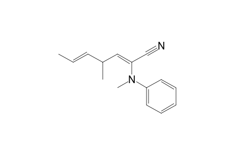 (2Z,5E)-4-methyl-2-(N-methylanilino)hepta-2,5-dienenitrile