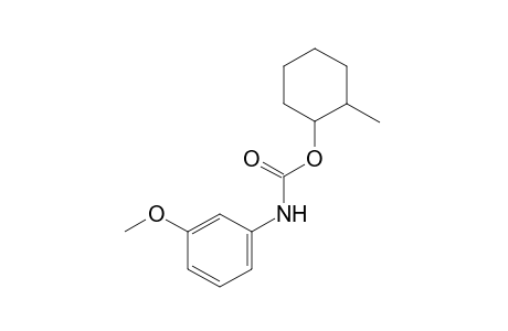 m-methoxycarbanilic acid, 2-methylcyclohexyl ester