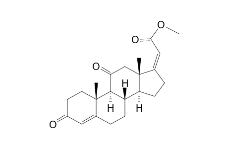 cis-3,11-dioxopregna-4,17(20)-dien-21-oic acid, methyl ester