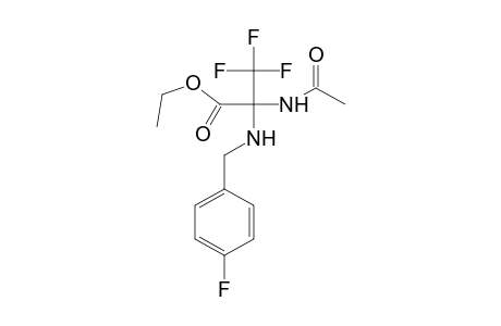 Ethyl 2-acetamido-3,3,3-trifluoro-2-(4-fluorobenzylamino)propionate