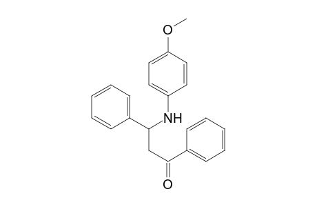 3-(4-Methoxyanilino)-1,3-diphenyl-1-propanone
