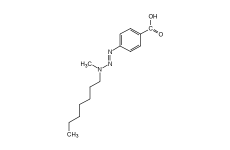 p-(3-heptyl-3-methyl-1-triazeno)benzoic acid