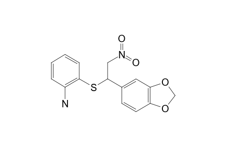 o-{[3,4-(methylenedioxy)-alpha-(nitromethyl)benzyl]thio}aniline