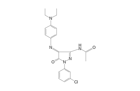 N-{1-(m-chlorophenyl)-4-[p-(diethylamino)phenylimino]-5-oxo-2-pyrazolin-3-yl}acetamide
