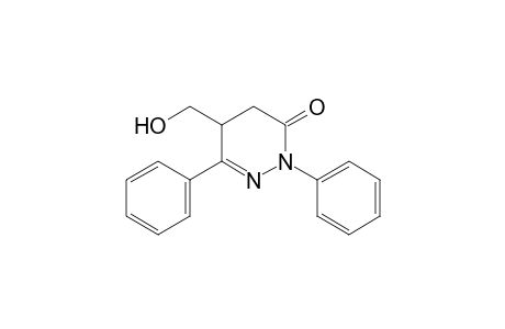 4,5-dihydro-2,6-diphenyl-5-(hydroxymethyl)-3(2H)-pyridazinone