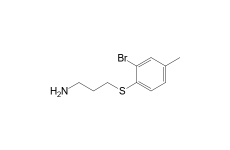 3-(2-Bromo-4-methylphenylsulfanyl)propylamine