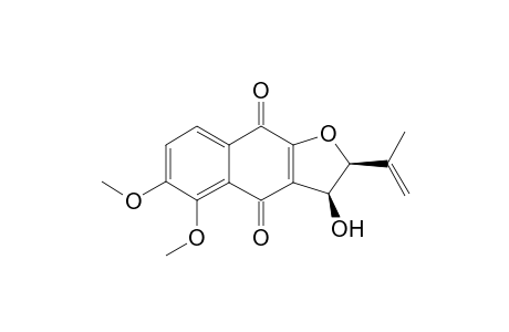 (2S,3S)-3-Hydroxy-5,6-dimethoxy-dehydroiso-.alpha.-Lapachone