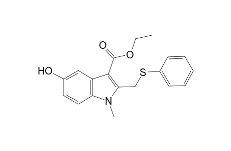 1H-indole-3-carboxylic acid, 5-hydroxy-1-methyl-2-[(phenylthio)methyl]-, ethyl ester