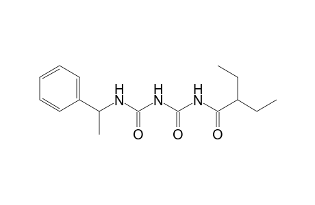 2-Ethyl-N-(1-phenylethylcarbamoylcarbamoyl)butanamide