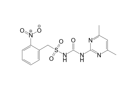 Benzenemethanesulfonamide, N-[[(4,6-dimethyl-2-pyrimidinyl)amino]carbonyl]-2-nitro-