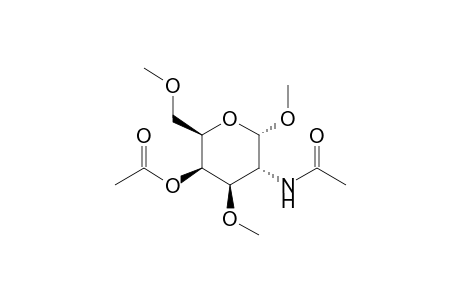Methyl-2-acetamido-2-desoxy-4-O-acetyl-3,6-di-O-methyl-alpha-D- galactop yranoside