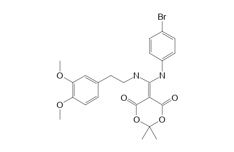 5-[(4-BROMOPHENYLAMINO)-(2-(3',4'-DIMETHOXYPHENYL)-ETHYLAMINO)-METHYLENE]-2,2-DIMETHYL-4,6-DIOXO-1,3-DIOXANE