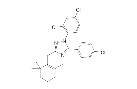 5-(4-CHLOROPHENYL)-1-(2,4-DICHLOROPHENYL)-3-[(2,6,6-TRIMETHYL-1-CYCLOHEXENE)-1-METHYL]-1H-1,2,4-TRIAZOLE