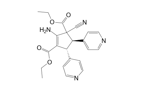 1-Cyclopentene-1,3-dicarboxylic acid, 2-amino-3-cyano-4,5-di-4-pyridinyl-, diethyl ester