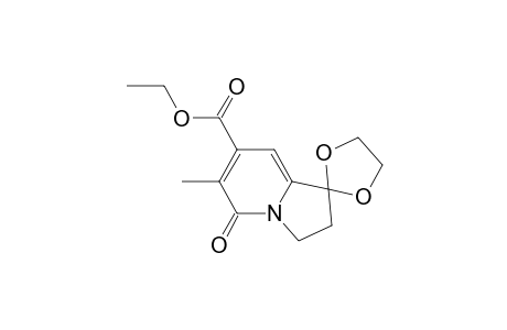 Ethyl ester of 2',3'-Dihydro-6'-methyl-5'-oxospiro[1,3-dioxolane-2,1'-(5'H)-indolizine]-7'-carboxylic acid