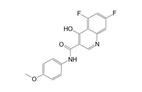 3-quinolinecarboxamide, 5,7-difluoro-4-hydroxy-N-(4-methoxyphenyl)-