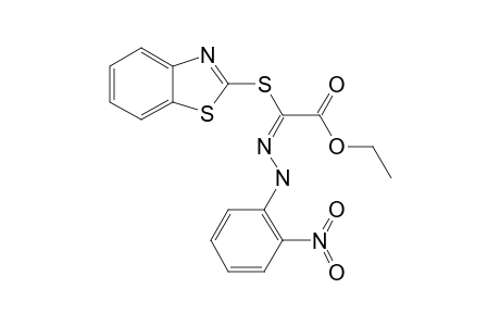 ETHYL-(1,3-BENZOTHIAZOL-2-YLSULFANYL)-(ORTHO-NITROPHENYLHYDRAZONO)-ACETATE