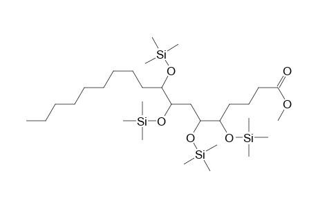 Octadecanoic acid, 5,6,8,9-tetrakis[(trimethylsilyl)oxy]-, methyl ester