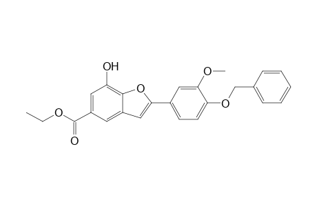 Ethyl 2-(4-Benzyloxy-3-methoxyphenyl)-7-hydroxybenzofuran-5-carboxylate