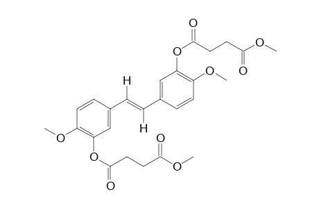 trans-4,4'-dimethoxy-3,3'-stillbenediol, diester with succinic acid (1:2), dimethyl ester