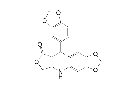 9-(1,3-Benzodioxol-5-yl)-6,9-dihydro[1,3]dioxolo[4,5-g]furo[3,4-b]quinolin-8(5H)-one