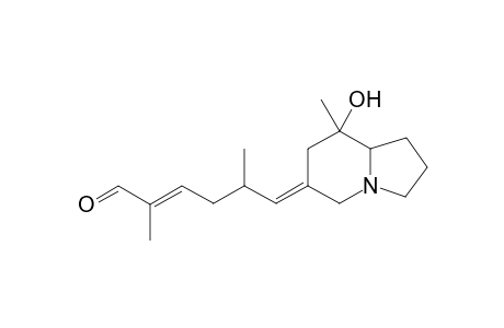 6-Methyl-6-hydroxy-8-(2'-methyl-5'-formyl-4'-hexenylidene)-1-azabicyclo[3.4.0]nonane