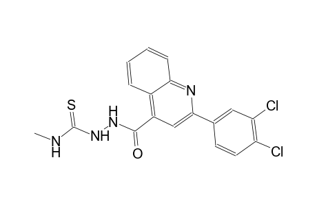 2-{[2-(3,4-dichlorophenyl)-4-quinolinyl]carbonyl}-N-methylhydrazinecarbothioamide