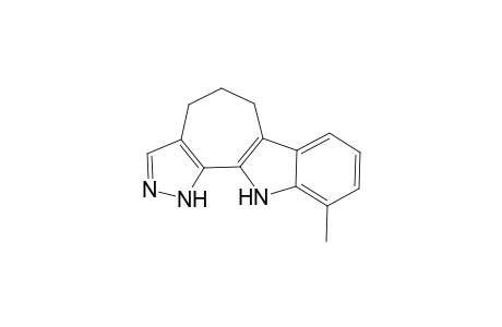 10-Methyl-4,5,6,11-tetrahydropyrazolo[4',3':6,7]cyclohepta[b]indole