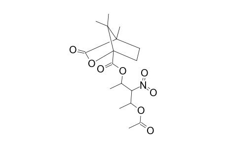 2-Oxabicyclo[2.2.1]heptane-1-carboxylic acid, 4,7,7-trimethyl-3-oxo-, 3-(acetyloxy)-1-methyl-2-nitrobutyl ester, [1S-[1.alpha.(1S*,2S*,3R*),4.beta.]]-