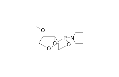 2-O-METHYLXYLITANE, ENDO-DIETHYLAMIDO-3,5-CYCLOPHOSPHITE