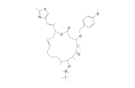 8-(tert-Butyldimethylsilyloxy)-4-(4-methoxybenzyloxy)-5,5,7,9-tetramethyl-16-[(E)-1-methyl-2-(2-methyl-1,3-thiazol-4-yl)-1-ethenyl]-1-oxacyclohexadec-13-en-2,6-dione