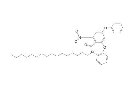 10-Hexadecyl-1-nitro-3-phenoxydibenzo[b,f][1,4]oxazepin-11(10H)-one