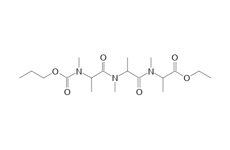 Alanylalanylalanine, N,N',N''-trimethyl-N''-propoxycarbonyl-, ethyl ester