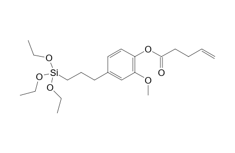 2-methoxy-4-(3-(triethoxysilyl)propyl)phenyl pent-4-enoate