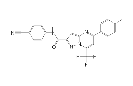 pyrazolo[1,5-a]pyrimidine-2-carboxamide, N-(4-cyanophenyl)-5-(4-methylphenyl)-7-(trifluoromethyl)-