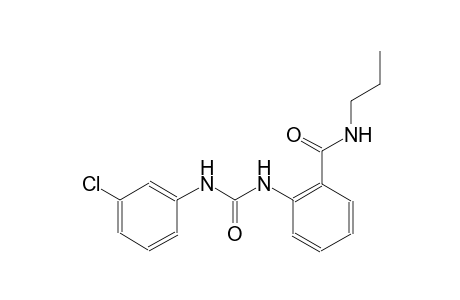 2-{[(3-chloroanilino)carbonyl]amino}-N-propylbenzamide