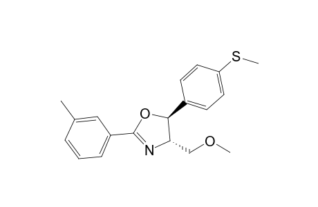 (4S,5S)-4-Methoxymethyl-5-[4-(methylthio)phenyl]-2-(3-tolyl)-2-oxazoline