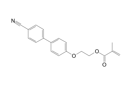 2-Propenoic acid, 2-methyl-, 2-[(4'-cyano[1,1'-biphenyl]-4-yl)oxy]ethyl ester