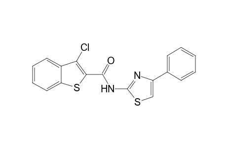 3-Chloro-N-(4-phenyl-1,3-thiazol-2-yl)-1-benzothiophene-2-carboxamide