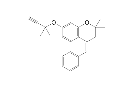 2,2-Dimethyl-7-(2-methylbut-3-yn-2-yloxy)-4-(benzylidene)-3,4-dihydro-2H-chromene