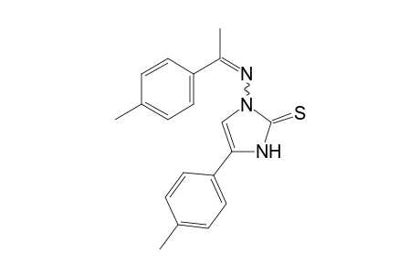 4-(4-Methylphenyl)-1-[1-(4-methylphenyl)ethyleneamino]-1,3-dihydroimidazole-2-thione
