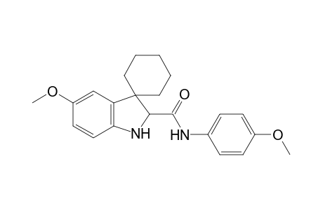 5-methoxy-N-(p-methoxyphenyl)spiro[cyclohexane-1,3'-indoline]-2'-carboxamide