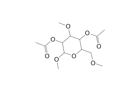 Methyl 2,4-di-O-acetyl-3,6-di-O-methylhexopyranoside