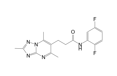 [1,2,4]triazolo[1,5-a]pyrimidine-6-propanamide, N-(2,5-difluorophenyl)-2,5,7-trimethyl-